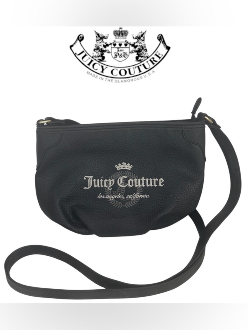 JUICY COUTURE PURSE CROSSBODY BAG PEBBLED FAUX LEATHER